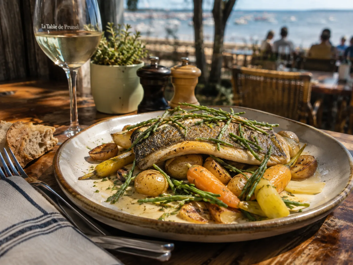 Assiette servie en salle
