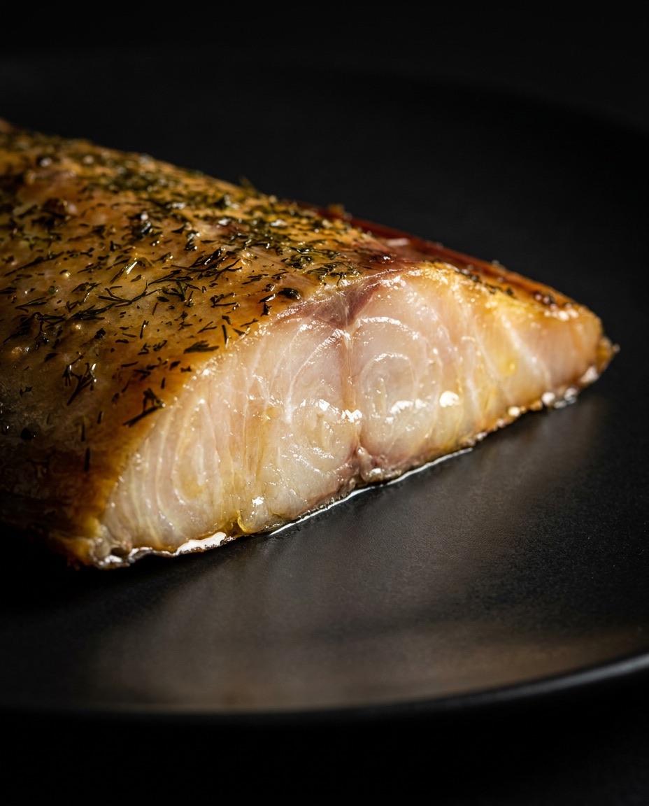 Filet d’esturgeon fumé à chaud au bois d’aulne