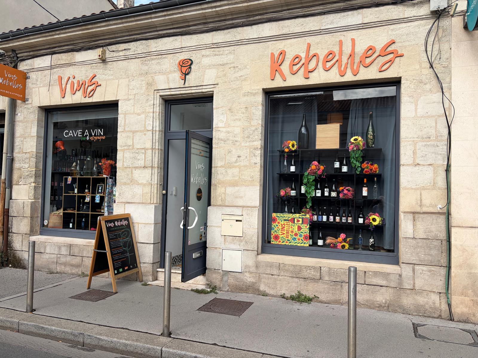 Cave Vins Rebelles Talence devanture