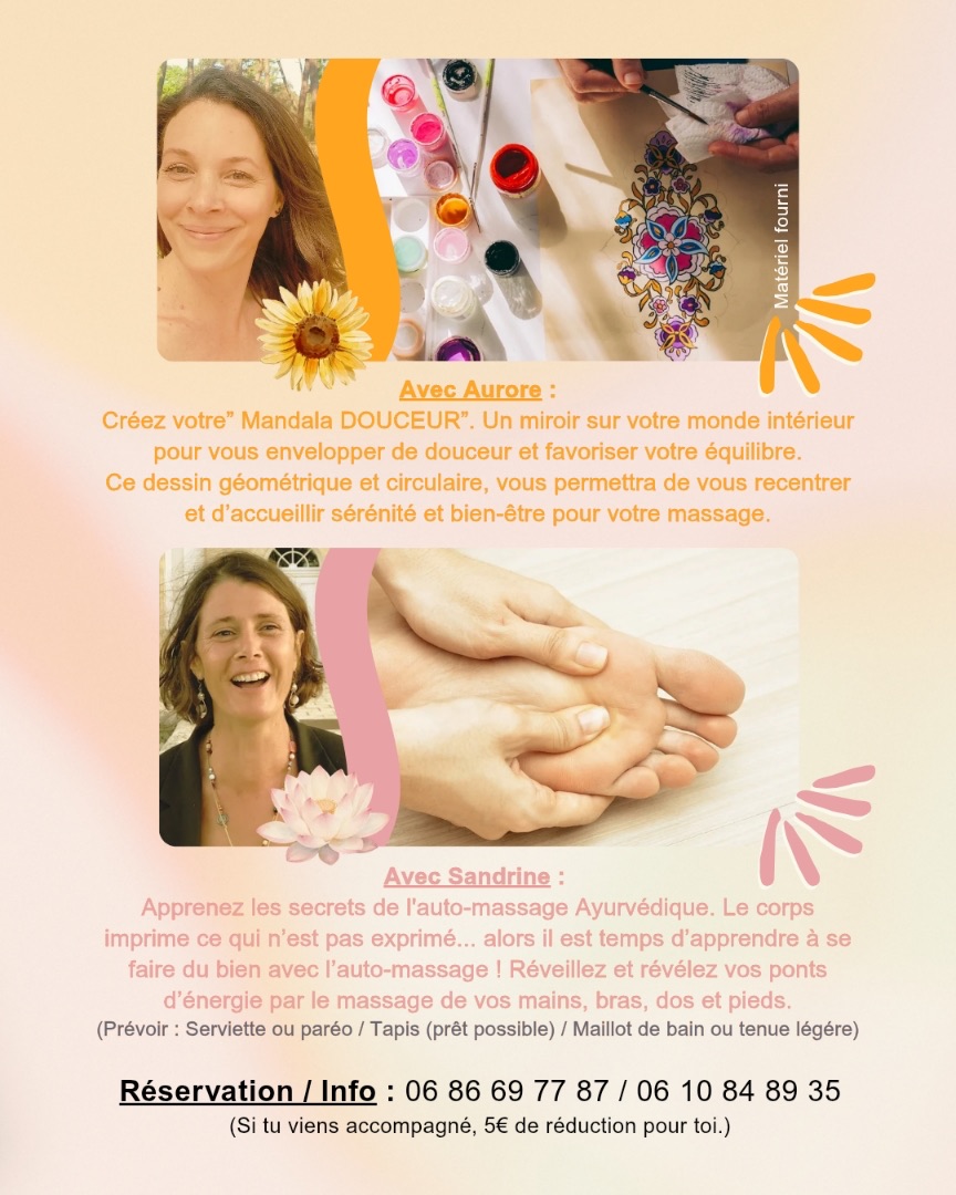 Atelier art thérapie et auto massage