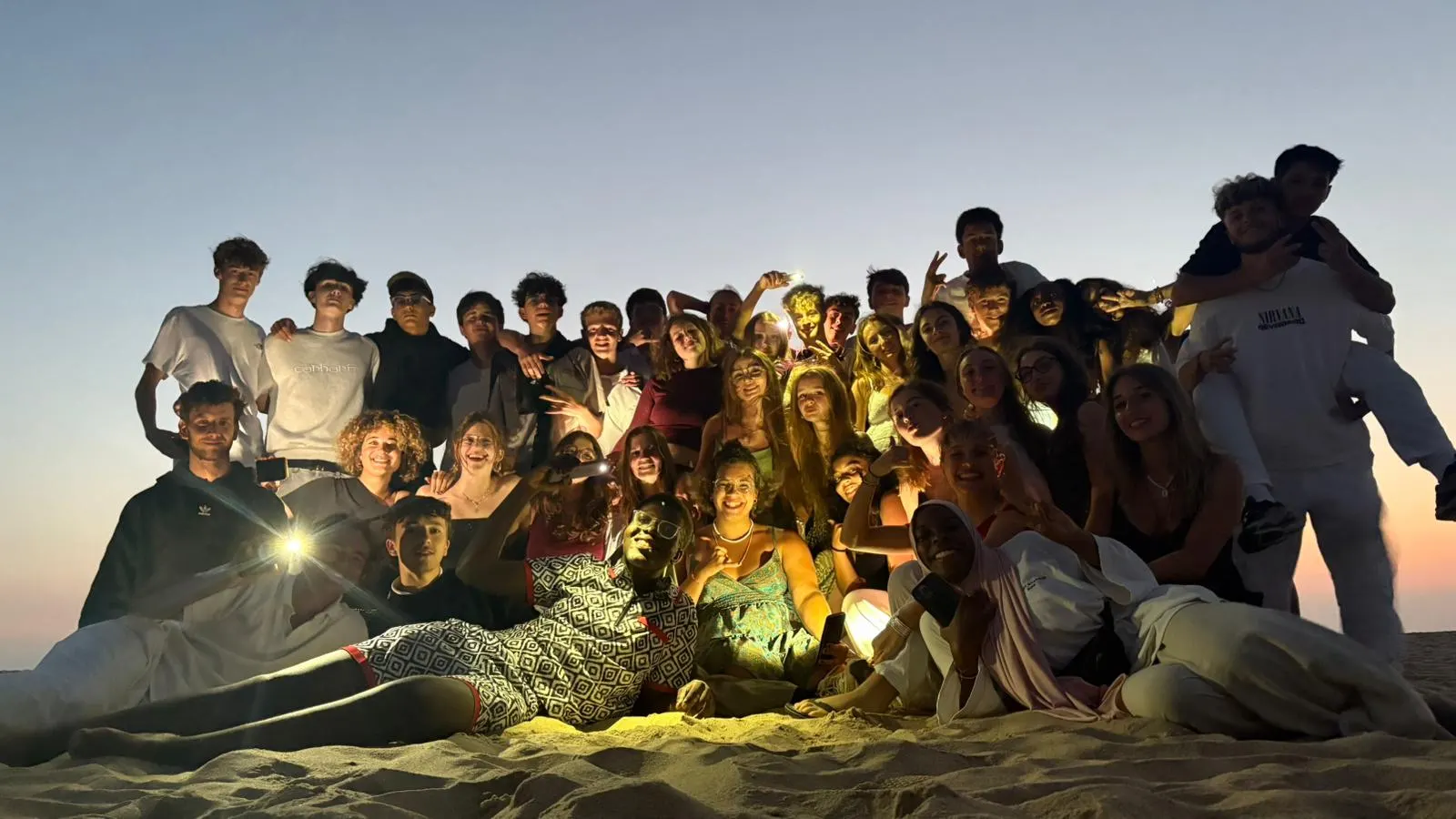 Une soirée à la plage